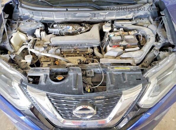 5N1AT2MTXHC746036 2017 NISSAN ROGUE Blue Engine compartment view