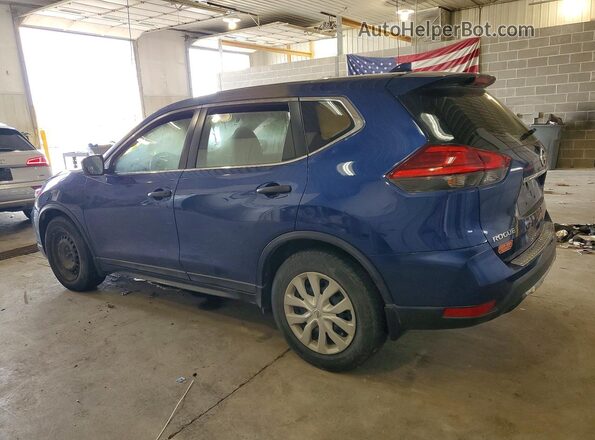5N1AT2MTXHC746036 2017 NISSAN ROGUE Blue Rear left