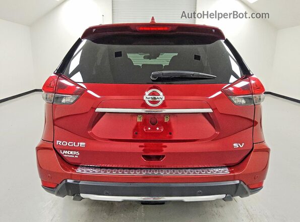 5N1AT2MTXLC754176 2020 NISSAN ROGUE Burgundy Вид ззаду