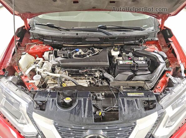 5N1AT2MTXLC754176 2020 NISSAN ROGUE Burgundy Вид підкапотного простору