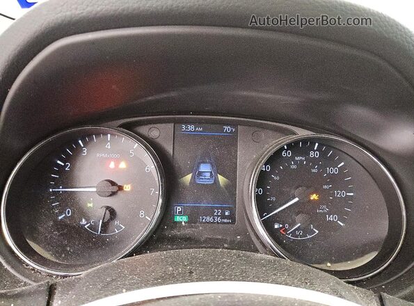 5N1AT2MTXLC785170 2020 NISSAN ROGUE Gray Вид щитка приладів