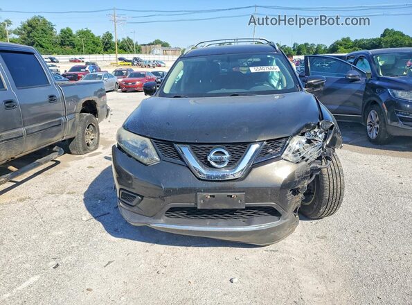 5N1AT2MV0GC756736 2016 NISSAN ROGUE Black Դիմացի տեսք