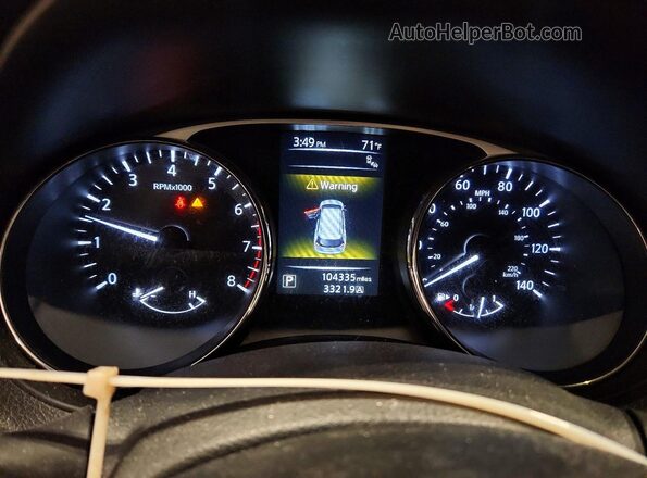 5N1AT2MV0GC844248 2016 NISSAN ROGUE Black Instrument cluster view