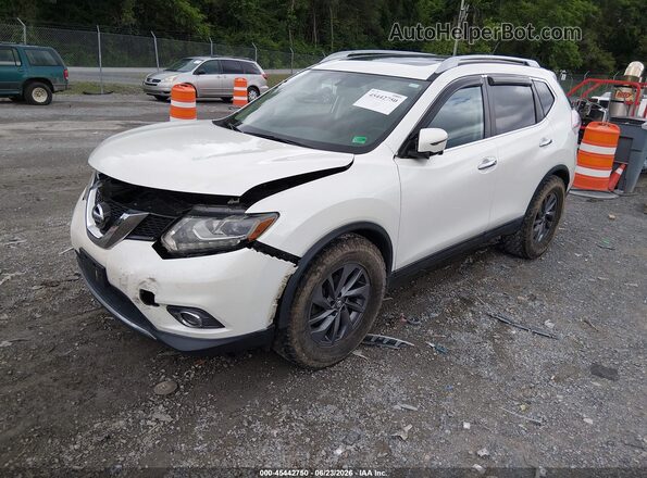 5N1AT2MV0GC877850 2016 NISSAN ROGUE Белый Передняя левая четверть