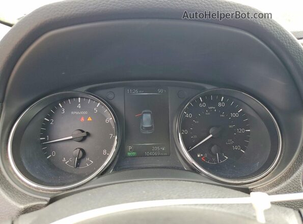 5N1AT2MV0HC755930 2017 NISSAN ROGUE Silver Вид щитка приладів