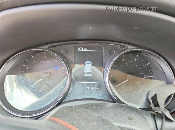 5N1AT2MV0HC827242 2017 NISSAN ROGUE Gray Widok zestawu wskaźników