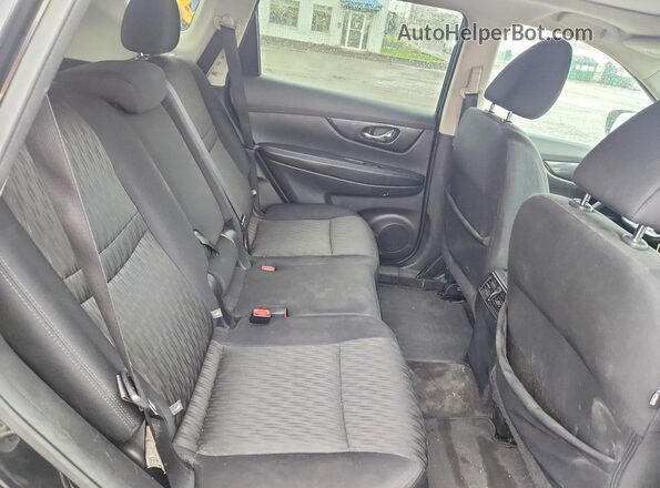 5N1AT2MV0HC862539 2017 NISSAN ROGUE Black Rear seats view