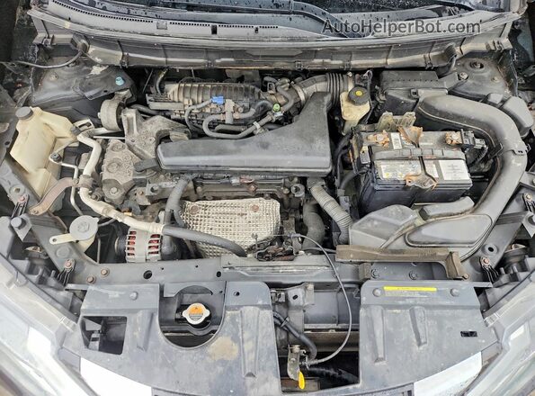5N1AT2MV0HC862539 2017 NISSAN ROGUE Black Rear interior view