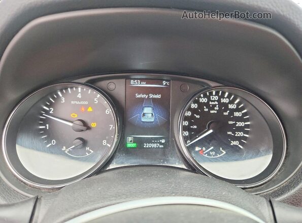 5N1AT2MV0HC862539 2017 NISSAN ROGUE Black Instrument cluster view