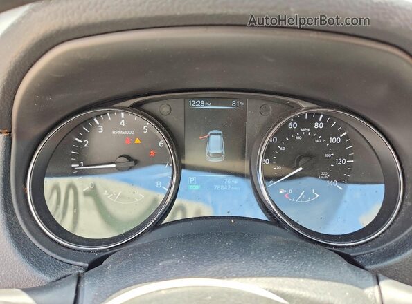 5N1AT2MV0HC878546 2017 NISSAN ROGUE Gray Вид щитка приладів