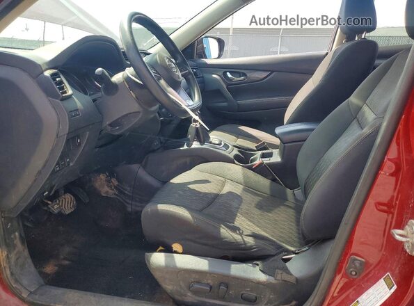 5N1AT2MV0JC703879 2018 NISSAN ROGUE Red Vista interior delantera