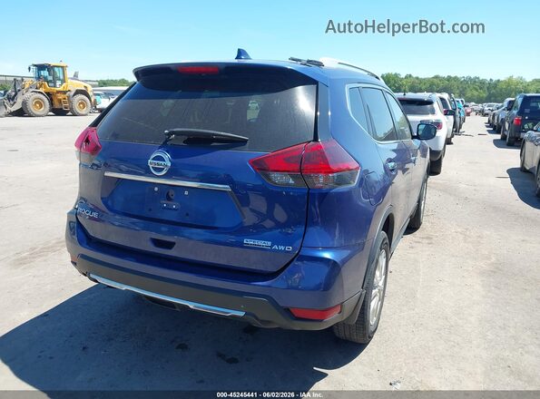 5N1AT2MV0KC838474 2019 NISSAN ROGUE Синий Задняя правая четверть