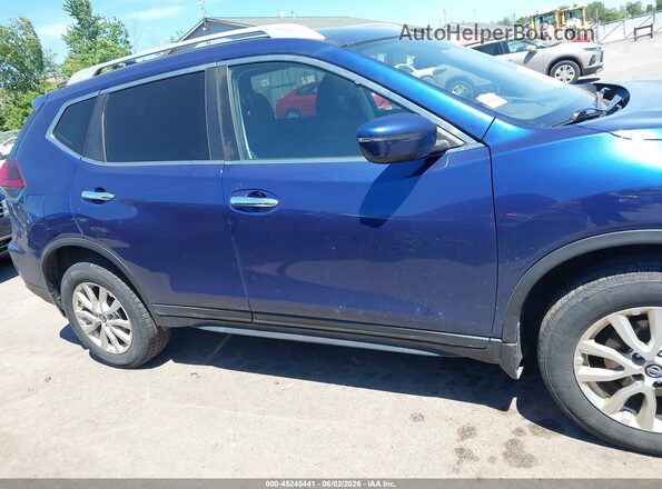 5N1AT2MV0KC838474 2019 NISSAN ROGUE Синий Вид задней части салона