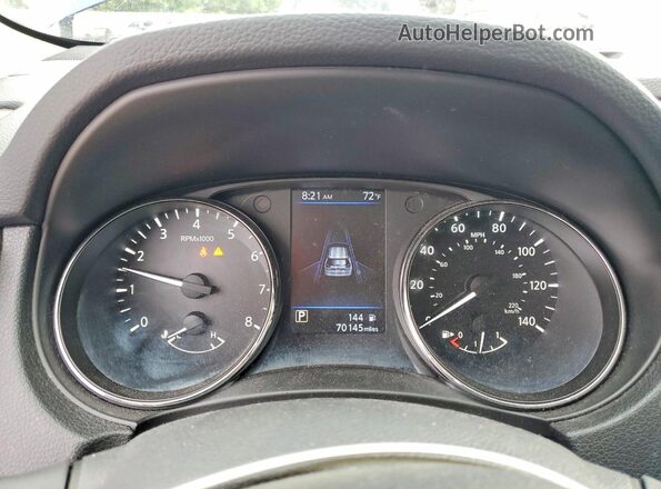 5N1AT2MV0LC708633 2020 NISSAN ROGUE Blue Вид щитка приладів