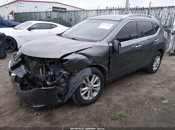 5N1AT2MV1GC783833 2016 NISSAN ROGUE Gray წინა მარცხენა ხედი სამი მეოთხედიდან