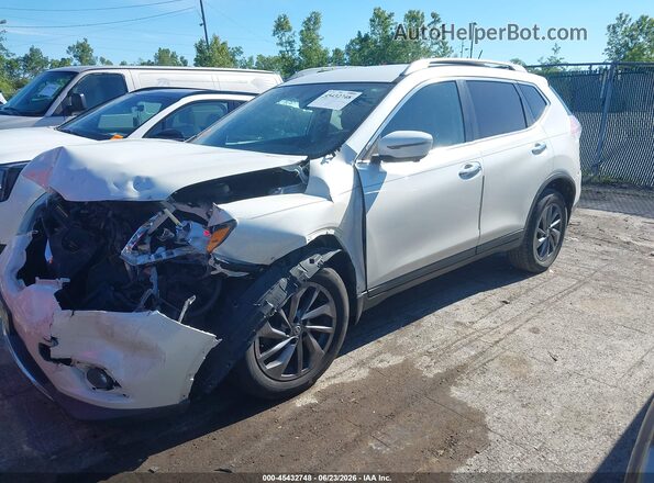 5N1AT2MV1GC786277 2016 NISSAN ROGUE White წინა მარცხენა ხედი სამი მეოთხედიდან