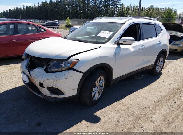 5N1AT2MV1GC891014 2016 NISSAN ROGUE White Vista tres cuartos delantera izquierda