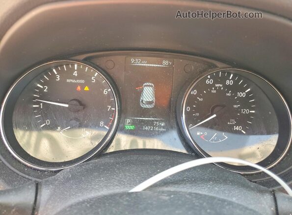 5N1AT2MV1HC811342 2017 NISSAN ROGUE Black Սարքավորումների վահանակի տեսք