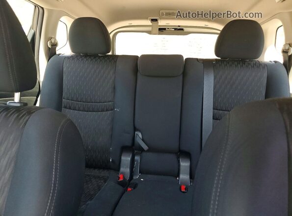 5N1AT2MV1HC811342 2017 NISSAN ROGUE Black Հետևի նստատեղերի տեսք