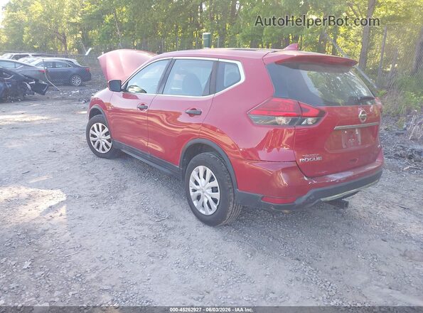 5N1AT2MV1HC820364 2017 NISSAN ROGUE Red Trasero izquierdo