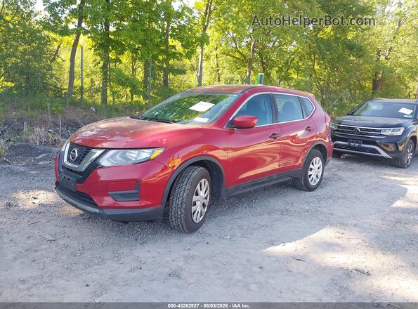 5N1AT2MV1HC820364 2017 NISSAN ROGUE Red Vista tres cuartos delantera izquierda