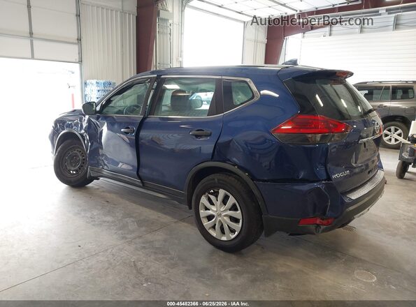 5N1AT2MV1HC863151 2017 NISSAN ROGUE Синий Задняя левая четверть