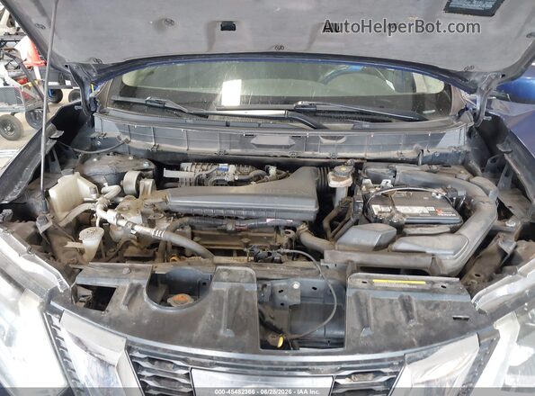 5N1AT2MV1HC863151 2017 NISSAN ROGUE Синий Вид сзади