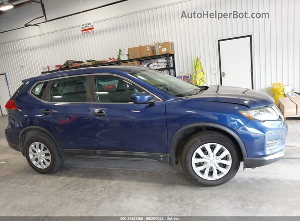 5N1AT2MV1HC863151 2017 NISSAN ROGUE Синий Вид задней части салона