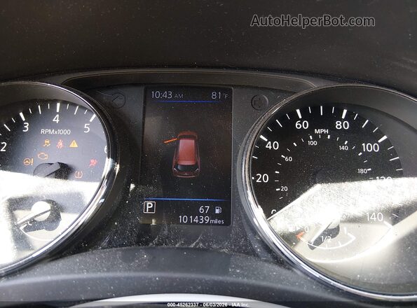 5N1AT2MV1JC753495 2018 NISSAN ROGUE Red Հետևի նստատեղերի տեսք
