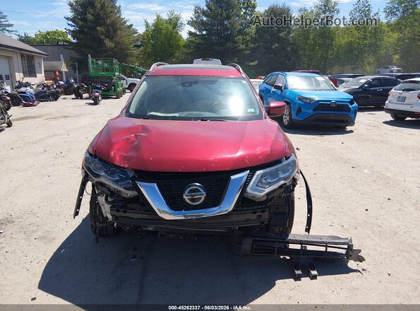5N1AT2MV1JC753495 2018 NISSAN ROGUE Red Սալոնի հետևի տեսք