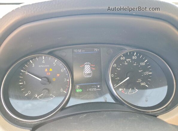 5N1AT2MV1JC773360 2018 NISSAN ROGUE White Instrument cluster view