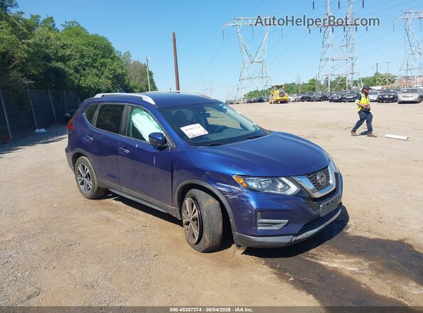 5N1AT2MV1KC768774 2019 NISSAN ROGUE Blue 