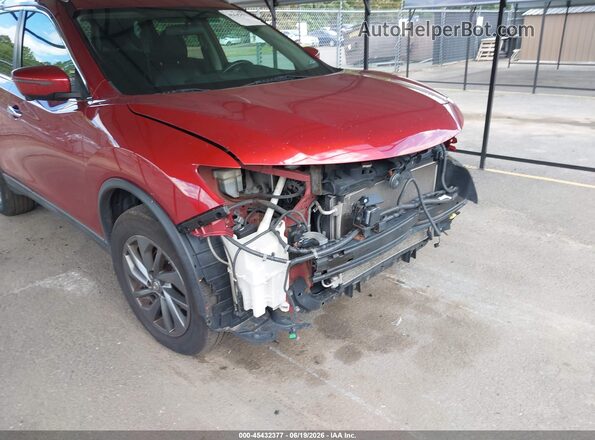 5N1AT2MV2GC741946 2016 NISSAN ROGUE Красный Вид спереди