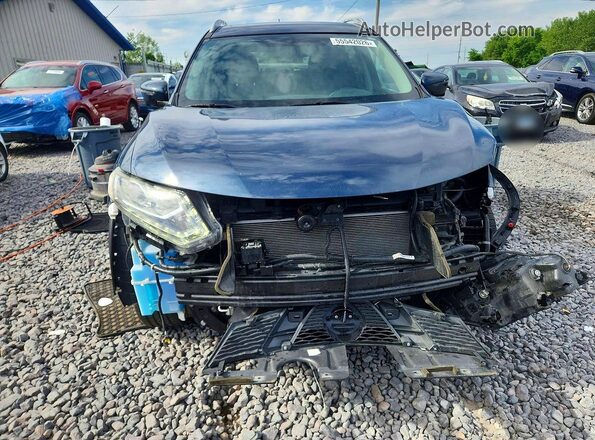 5N1AT2MV2GC786286 2016 NISSAN ROGUE Blue Front view