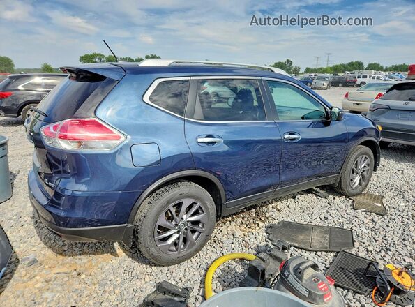 5N1AT2MV2GC786286 2016 NISSAN ROGUE Blue Rear right