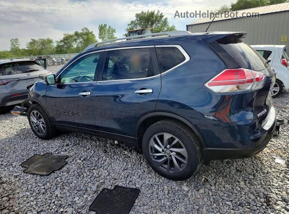 5N1AT2MV2GC786286 2016 NISSAN ROGUE Blue Rear left