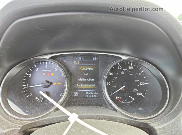 5N1AT2MV2GC786286 2016 NISSAN ROGUE Blue Instrument cluster view