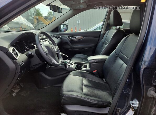 5N1AT2MV2GC786286 2016 NISSAN ROGUE Blue Front interior view