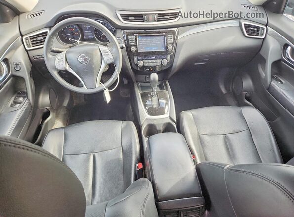 5N1AT2MV2GC786286 2016 NISSAN ROGUE Blue Dashboard view