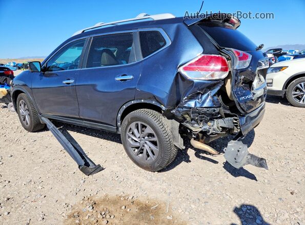 5N1AT2MV2GC838564 2016 NISSAN ROGUE Blue Trasero izquierdo