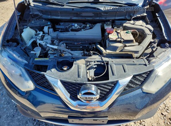 5N1AT2MV2GC838564 2016 NISSAN ROGUE Blue Vista del compartimento del motor