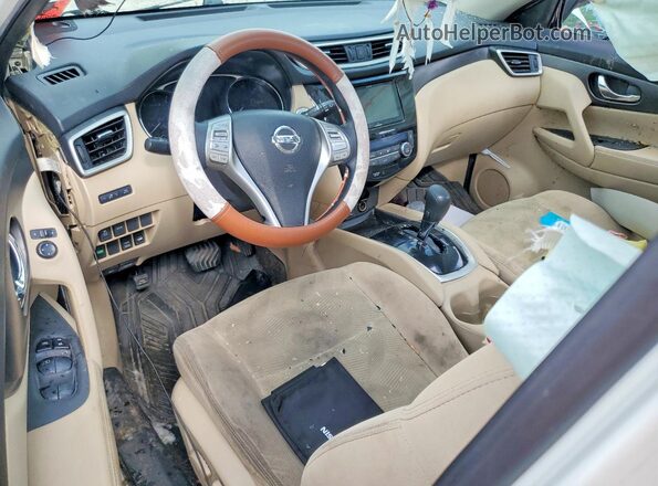 5N1AT2MV2GC842839 2016 NISSAN ROGUE White Առջևի վահանակի տեսք