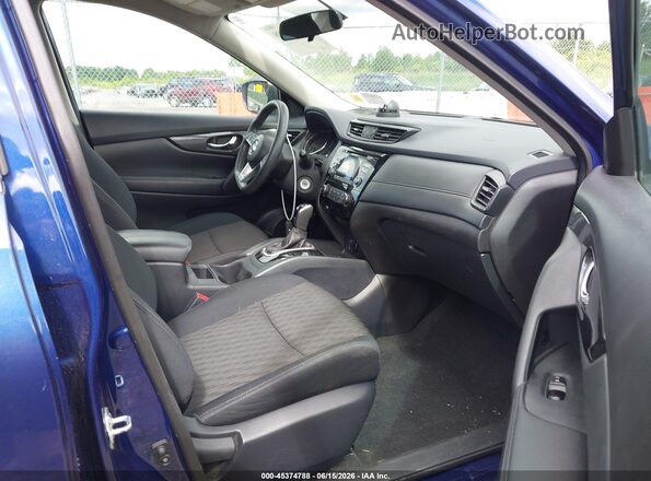 5N1AT2MV2HC783230 2017 NISSAN ROGUE Blue Vista interior delantera