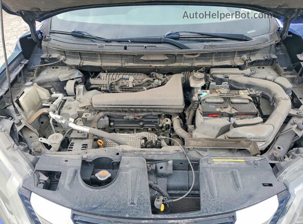 5N1AT2MV2HC799976 2017 NISSAN ROGUE Blue Շարժիչի բաժամունքի տեսք