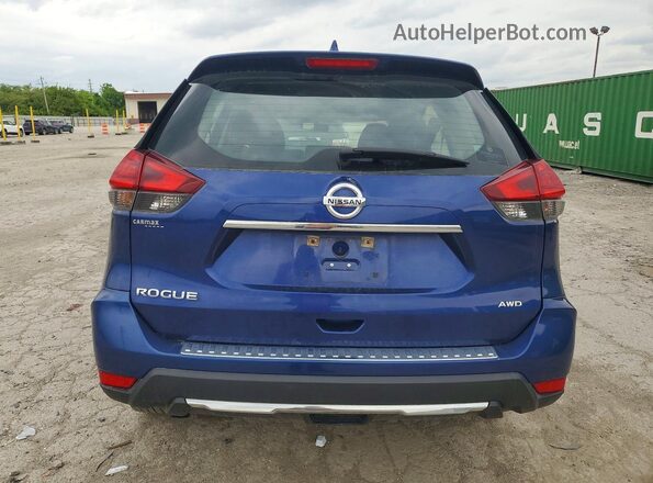 5N1AT2MV2HC799976 2017 NISSAN ROGUE Blue Հետևի տեսք