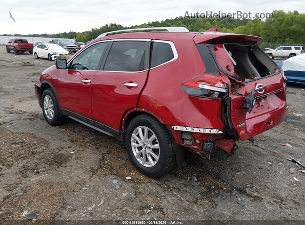 5N1AT2MV2HC852255 2017 NISSAN ROGUE Red Trasero izquierdo