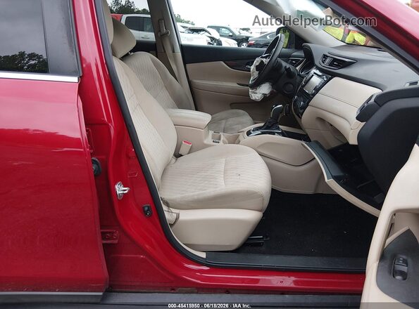 5N1AT2MV2HC852255 2017 NISSAN ROGUE Red Vista interior delantera