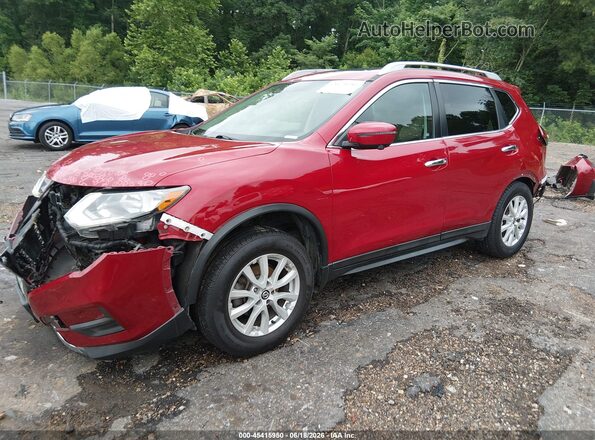 5N1AT2MV2HC852255 2017 NISSAN ROGUE Red Vista tres cuartos delantera izquierda
