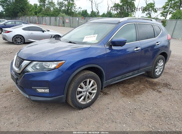 5N1AT2MV2HC871291 2017 NISSAN ROGUE Blue წინა მარცხენა ხედი სამი მეოთხედიდან