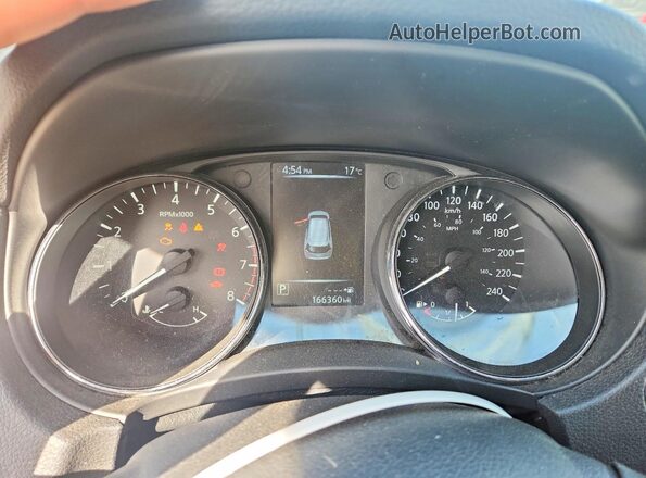 5N1AT2MV2HC879357 2017 NISSAN ROGUE Black Սարքավորումների վահանակի տեսք